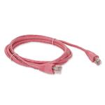 Picture of 5ft RJ-45 (Male) to RJ-45 (Male) Cat5e Straight Pink UTP Copper PVC Patch Cable