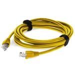 Picture of 5ft RJ-45 (Male) to RJ-45 (Male) Cat5e Straight Yellow UTP Copper PVC Patch Cable