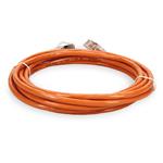 Picture of 5ft RJ-45 (Male) to RJ-45 (Male) Shielded Straight Orange Cat6A STP PVC Copper Patch Cable