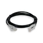 Picture of 5ft RJ-45 (Male) to RJ-45 (Male) Cat6 Straight Black Slim UTP Copper PVC Patch Cable