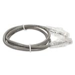 Picture of 5ft RJ-45 (Male) to RJ-45 (Male) Cat6 Straight Gray Slim UTP Copper PVC Patch Cable