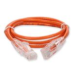 Picture of 5ft RJ-45 (Male) to RJ-45 (Male) Cat6 Straight Orange Slim UTP Copper PVC Patch Cable
