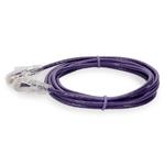 Picture of 5ft RJ-45 (Male) to RJ-45 (Male) Cat6 Straight Purple Slim UTP Copper PVC Patch Cable