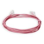 Picture of 5ft RJ-45 (Male) to RJ-45 (Male) Cat6 Straight Pink Slim UTP Copper PVC Patch Cable