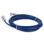 Picture of 5ft RJ-45 (Male) to RJ-45 (Male) Blue Slim Cat6A Booted, Snagless UTP PVC Copper Patch Cable