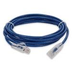Picture of 5ft RJ-45 (Male) to RJ-45 (Male) Blue Slim Cat6A Booted, Snagless UTP PVC Copper Patch Cable