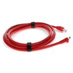 Picture of 5m RJ-45 (Male) to RJ-45 (Male) Cat6A Straight Booted, Snagless Red UTP Copper PVC Patch Cable