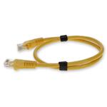 Picture of 5m RJ-45 (Male) to RJ-45 (Male) Cat6A Straight Booted, Snagless Yellow UTP Copper PVC Patch Cable