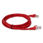 Picture of 6ft RJ-45 (Male) to RJ-45 (Male) Red Cat5e UTP PVC Copper Patch Cable