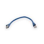 Picture of 6ft RJ-45 (Male) to RJ-45 (Male) Cat6A Shielded Straight Blue STP Copper PVC Patch Cable