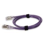 Picture of 6ft RJ-45 (Male) to RJ-45 (Male) Cat6A Shielded Straight Purple STP Copper PVC Patch Cable