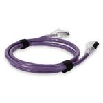 Picture of 6ft RJ-45 (Male) to RJ-45 (Male) Cat6A Shielded Straight Purple STP Copper PVC Patch Cable