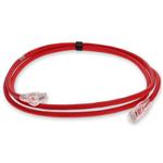 Picture of 6ft RJ-45 (Male) to RJ-45 (Male) Cat6A Shielded Straight Red STP Copper PVC Patch Cable