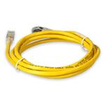 Picture of 6ft RJ-45 (Male) to RJ-45 (Male) Cat6A Shielded Straight Yellow STP Copper PVC Patch Cable