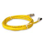 Picture of 6ft RJ-45 (Male) to RJ-45 (Male) Cat6A Shielded Straight Yellow STP Copper PVC Patch Cable