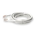 Picture of 6ft RJ-45 (Male) to RJ-45 (Male) Cat6A Straight Non-Booted, Non-Snagless White UTP Copper PVC Patch Cable
