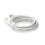Picture of 6ft RJ-45 (Male) to RJ-45 (Male) Cat6A Straight Non-Booted, Non-Snagless White UTP Copper PVC Patch Cable