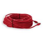 Picture of 75ft RJ-45 (Male) to RJ-45 (Male) Straight Red Cat6 UTP PVC Copper Patch Cable