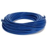 Picture of 25PK 75ft RJ-45 (Male) to RJ-45 (Male) Cat6A Straight Blue UTP Copper PVC Patch Cable