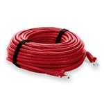 Picture of 75ft RJ-45 (Male) to RJ-45 (Male) Straight Red Cat6A UTP PVC Copper Patch Cable