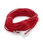 Picture of 75ft RJ-45 (Male) to RJ-45 (Male) Straight Red Cat6 UTP Slim PVC Copper Patch Cable