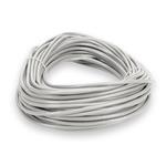 Picture of 75ft RJ-45 (Male) to RJ-45 (Male) Straight White Cat6 UTP Slim PVC Copper Patch Cable