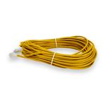 Picture of 75ft RJ-45 (Male) to RJ-45 (Male) Straight Yellow Cat6 UTP Slim PVC Copper Patch Cable