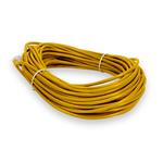 Picture of 75ft RJ-45 (Male) to RJ-45 (Male) Straight Yellow Cat6 UTP Slim PVC Copper Patch Cable