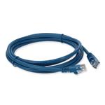 Picture of 100-pack of 7ft RJ-45 (Male) to RJ-45 (Male) Blue Cat5e UTP PVC Copper Patch Cables