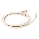 Picture of 7ft RJ-45 (Male) to RJ-45 (Male) Straight Beige Cat5e UTP PVC Copper Patch Cable