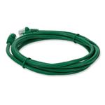 Picture of 7ft RJ-45 (Male) to RJ-45 (Male) Straight Green Cat5e UTP PVC Copper Patch Cable
