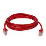 Picture of 7ft RJ-45 (Male) to RJ-45 (Male) Cat5e Straight Red UTP Copper PVC Patch Cable