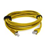 Picture of 7ft RJ-45 (Male) to RJ-45 (Male) Cat5e Straight Yellow UTP Copper PVC Patch Cable