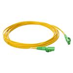 Picture of 2m ALC (Male) to ALC (Male) Yellow OS2 Duplex Fiber OFNR (Riser-Rated) Patch Cable