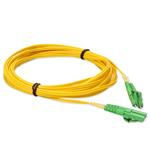 Picture of 1.5m ALC (Male) to ALC (Male) Yellow OS2 Duplex Fiber OFNR (Riser-Rated) Patch Cable with Microboot