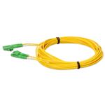 Picture of 4.5m ALC (Male) to ALC (Male) OS2 Straight Microboot, Snagless Yellow Duplex Fiber OFNR (Riser-Rated) Patch Cable
