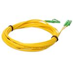 Picture of 4m ALC (Male) to ALC (Male) OS2 Straight Microboot, Snagless Yellow Simplex Fiber OFNR (Riser-Rated) Patch Cable