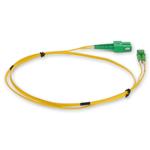 Picture of 2m ASC (Male) to ALC (Male) OS2 Straight Yellow Duplex Fiber OFNR (Riser-Rated) Patch Cable
