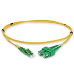 Picture of 2m ASC (Male) to ALC (Male) OS2 Straight Yellow Duplex Fiber OFNR (Riser-Rated) Patch Cable