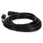 Picture of 20ft C13 Female to C14 Male 10AWG 100-250V at 10A Black Power Cable