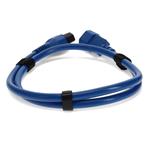 Picture of 3ft C13 Female to C14 Male 14AWG 100-250V at 10A Blue Power Cable