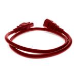 Picture of 10ft C14 Male to C15 Female 14AWG 100-250V at 10A Red Power Cable