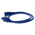 Picture of 5ft C14 Male to C15 Female 100-250V at 10A Blue Power Cable
