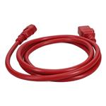 Picture of 1.22m C14 Male to C19 Female 14AWG 100-250V at 10A Red Power Cable