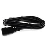 Picture of 8ft C19 Female to C20 Male 12AWG 100-250V at 10A Black Power Cable