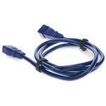 Picture of 6ft C19 Female to C20 Male 16AWG 100-250V at 10A Blue Power Cable