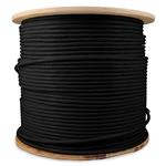 Picture of 1000ft Non-Terminated Cat6A Black FTP Copper Patch Cable