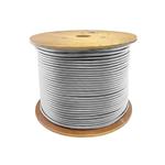 Picture of 1000ft Non-Terminated Cat6A Straight White UTP Copper Plenum Patch Cable