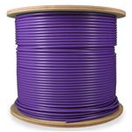 Picture of 1000ft Non-Terminated Cat6A Straight Purple STP Copper Plenum Patch Cable