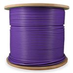 Picture of 1000ft Non-Terminated Cat6A Straight Purple STP Copper Plenum Patch Cable